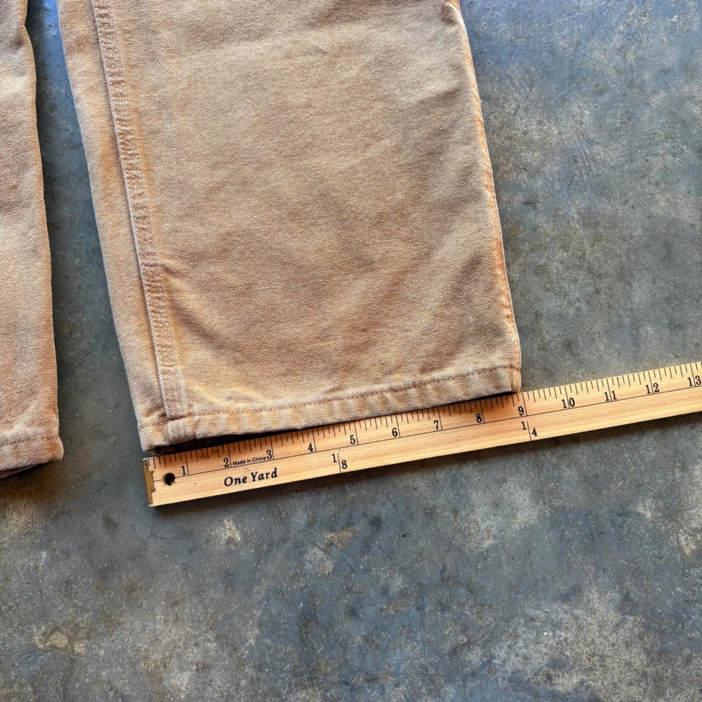 Carhartt B11-BRN Loose Original Fit Washed Duck Work Dungaree Brown Mens 34x30 - Picture 5 of 5